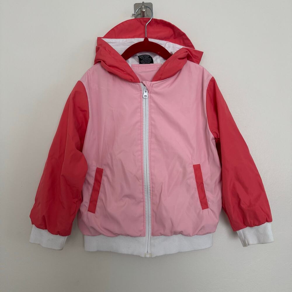 Little Bipsy Pink & Blush Colorblock Windbreaker Jacket